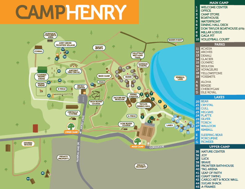 Map of Camp Henry 